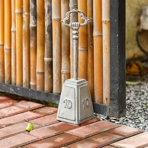 16 H Door Stop with Long Handle, 5.3 Lbs Tall Heavy Doorstop
