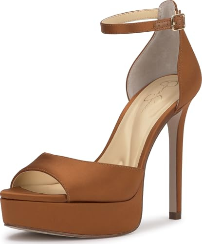 Jessica Simpson Sohilea Platform Peep Toe Pump, Golden Copper, 8