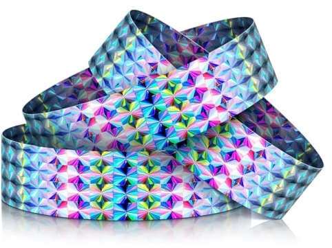 Calkkrer 200 braccialetti olografici, impermeabili, per festival, feste, concerti, nastri di ingresso VIP, nastri neon, braccialetti di sicurezza