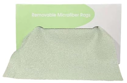 Confezione da 20 panni in microfibra per la pulizia, design con panno estraibile, antigraffio e strisce per auto, lavaggio dispensabile