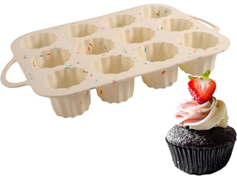 CGACCSD silikonbakform, livsmedelssäker non-stick baktillbehör tillverkare | silikon muffinsformar för bakning | för kex choklad dessert fondant muffin