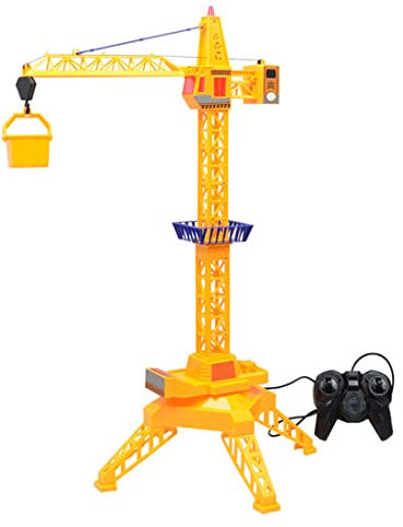 AZIDWERYQ Jouet Grue télécommande Grue Construction électrique avec Son léger pour garçon Pas de Jouet électrique de Batterie
