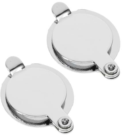 BUGUUYO Cache-jonction en Cuivre 14 Mm Brillant Chrome, Lot de 2 Caches Anti-regard pour Porte D'entrée, Protection Confidentialité Porte Maison, Accessoire Sécurité Domestique