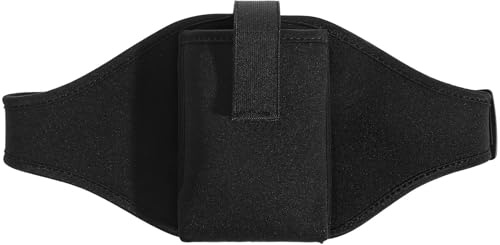 MAJORMENCH Cinturón para teléfono y micrófono de Neopreno con Bolsillo Frontal y Correa Ajustable para Yoga y sesiones de Entrenamiento físico
