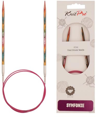 KnitPro - Ferro da Maglia Circolare in Legno, Lunghezza del Cordoncino: 40 cm, 4.00