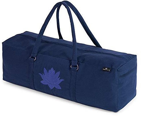Yoga Studio YS/KitBag/SolidColours/NBlue, YKK-Borsa per Yoga, 71 x 23 x 18 cm, in Cotone, con Tasche portaoggetti, Chiusura a Zip, Colore: Blu Navy Unisex-Adulto, 71cmx23x18cm