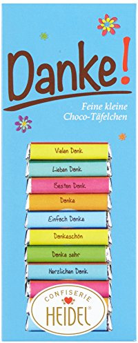 Confiserie Heidel Danke Täfelchen, 1er Packung (1 x 80 g)