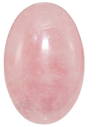 Nupuyai Rosenquarz Stein Handschmeichler Edelstein Oval, Naturkristall Massagestein Heilstein Taschenstein Energiestein für Gua Sha Spa Reiki Meditation Haus Deko