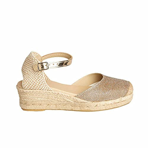 NO ES LO MISMO | Damen Jute Keil Espadrilles | Sandalen | Neue Frühjahr/Sommer 2021 Kollektion | Bequeme Damen Plateauschuhe | Design und Herstellung in Spanien