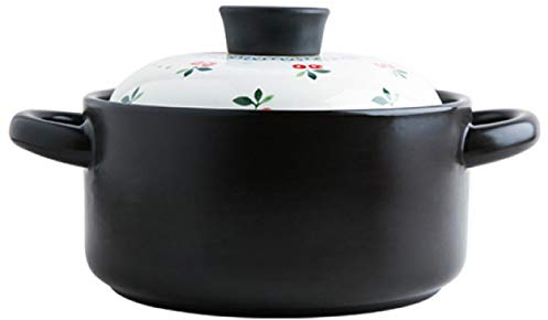 YISUPP Terracotta Pots For Cooking Terracotta Stew Pot - Anti-slip And Stable, Casserole Dishes With Lids Hob To Oven - Amazing Cookware,Multi-colored-2.5L