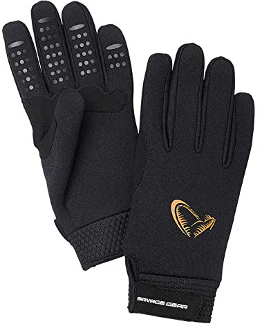 Savage Gear Neoprene Stretch Glove M Black