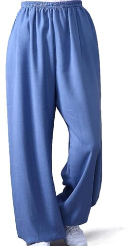 Generisch Tai-Chi-Hosen Bequem Tai Chi Hose für Herren und Damen Atmungsaktiv Weich Kampfsporthose Kung Fu Hose Yoga-Laterne Jogginghose,08,M