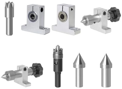 DIIOOMIEEU Blossom - Taladro de dedal para torno, centro giratorio, herramientas para carpintería, rodamiento alto