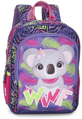 Franco Cosimo Panini WWF Offizieller WWF Mini-Rucksack mit Hauptfach und Fronttasche mit Reißverschluss, verstellbare und gepolsterte Schultergurte, gepolsterte Rückseite und Boden, 23 x 30 x 10 cm,
