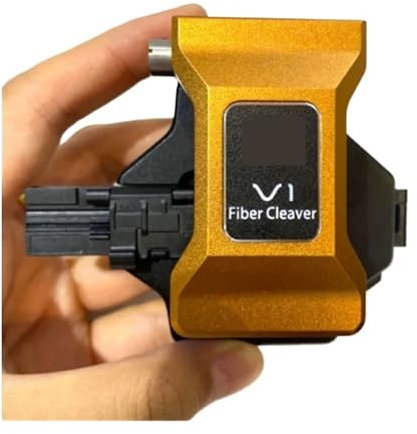 Cliveuse de fibre optique Cliveuse à fibre optique entièrement automatique V1 Cliveuse à fibre optique FTTH à une étape Cliveuse à fibre optique de type presse V1