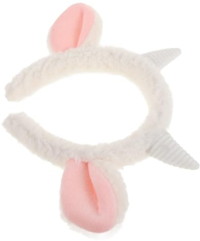 VALICLUD Fascia Orecchie di Pecora in Peluche Fascia Orecchie di Agnello per Donne in Pelliccia Sintetica per Cosplay