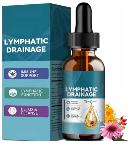 【Lymphdränagedroppar】 Främjar cirkulation och ämnesomsättning | Lindra obehaget av svullna lymfkörtlar; minska återkommande akne; flytande droppar är lätta att absorbera