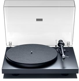 Pro-Ject Debut III Manueller Plattenspieler (MM-Tonabnehmer Ortofon OM 5E, Pro-Ject 8.6 Tonarm) matt-schwarz