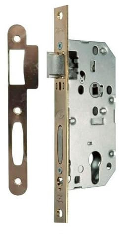 Vachette Serrure à Encastrer trou de cylindre, Axe à 50mm, Coffre 150mm, Certifiée NF Niveau 3 - D455 - Réversible sans démontage, Verrouillage 2 tours, Têtière bouts carrés - Porte d'entrée - Noir