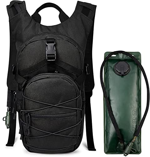 G4Free hydration pack Sports runner Hydration Backpack With Bladder (19.68x 8.26x 4.72)(Black)