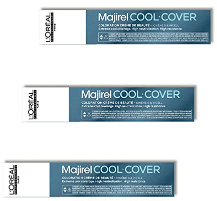 Loreal 3 er Pack Loreal Majirel Cool Cover 50ml 7 CC Mittelblond