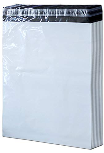 25 Premium Versandbeutel - Größe: 400 x 500 mm + 50 mm - DIN B3 - Farbe: Weiß - Stärke: 60my - extrem Reißfest und Blickdicht - selbstklebend - COEX Versandtaschen - Versandtüten