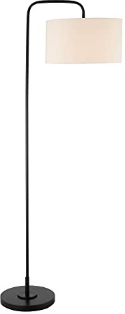 Lite Source Orea 64 Black Finish Offset Arm Modern Floor Lamp