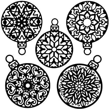 Troqueles de diseño de bolas de Navidad (5 unidades)