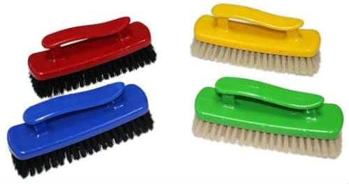 Shoe Polish Brush with Handle - Best Shoe Shine Brush for polishing Leather Shoes (Yellow)