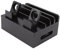 Bambus Ladestation 5-Port Ladegerät - Multifunktions Ladestation für Telefone, Tablets, Uhren und Elektronik (Schwarz)