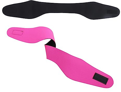 VANZACK 2pezzi Fascia Per Orecchie Neoprene Da Regolabile Per Yoga e Nuoto Protezione Orecchie Per Adulti e Ragazzo Ragazza Colore Rosy Nero Taglia
