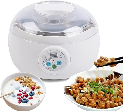 Yogurt Natto Machine, 1.5L Intelligent Fermenting Machine For Home, Organic Yogurt & Cheese Maker - Sourdough Bread Making Tools Kit With Constant Temperature Control
