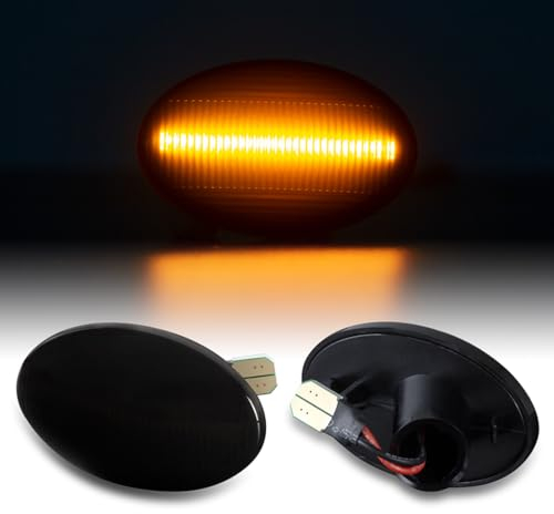 LLCTOOLS - Hell leuchtender LED Seitenblinker - LED Blinker Auto mit E-Prüfzeichen - Voll-LED Blinker mit CAN-Bus-Technologie - Passend für ASTRA F CORSA B + C TIGRA Meriva A
