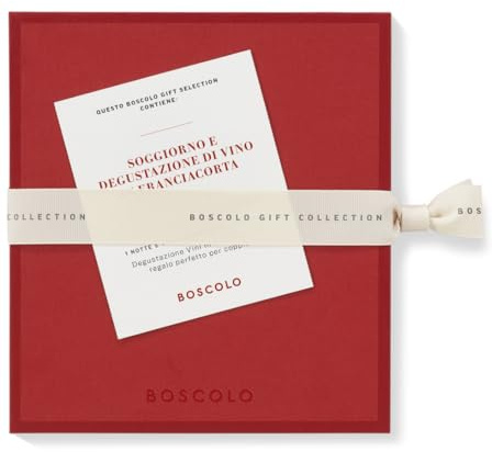 Boscolo Gift Soggiorno e degustazione di Vino in Franciacorta | Cofanetto 1 Notte + Degustazione con Sommelier in Lombardia | Idea Regalo per Appassionati Vino | Valido 12 Mesi