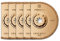 FEIN Hartmetall Sägeblatt Ø 90 mm, Ve. 5 St., Aufnahme StarlockPlus, segmentiert, Schnittbreite ca. 2,2 mm., zum Austrennen schadhafter Fliesenfugen.Auch zum Fräsen von Schlitzen in Baumaterialien