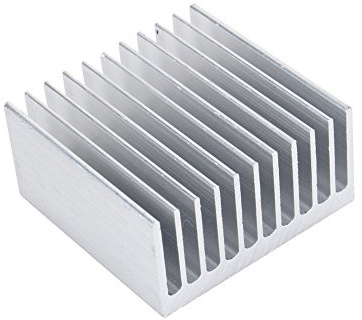 Dissipateur de Chaleur en Aluminium Radiateur Bonne Conductivité Thermique Dissipateur de Chaleur 11 Ailettes 40mm * 40mm * 20mm Blancs
