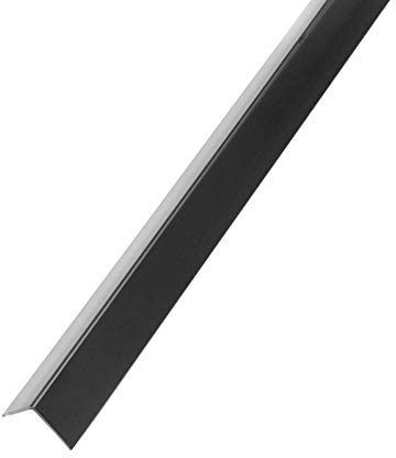 DQ-PP WINKELPROFIL | 30x30mm | 5m (5x 1m) | Farbe: Schwarz | Material: PVC | Kunststoff Winkelleiste | Außenecke Kantenschutz Wand L Profil Eckprofil Kunststoffwinkel
