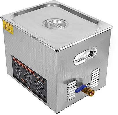 Digitales 10L Ultraschallreinigungsgerät professionelles kommerzielles Edelstahl Ultraschallreiniger Reinigung 1-30Min Timer 0-80°C 300W Heizgerät 240V/40kHZ Schmuck Brille Metallteile GRATIS Rundkorb