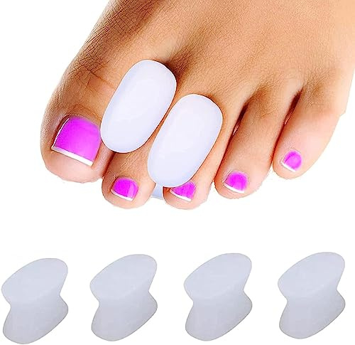 Raddrizza Dita Dei Piedi, Separatore Dita Piede, 4 pezzi, Sovrapposizione Toes separates-Dita Incrociate e Più & di Dita a Martello & Toe Artiglio Alluce Valgo Correttore
