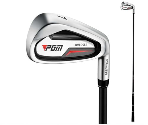 #5/6/7/8/9/P/S Fer de club de golf, pour homme et femme, centre de gravité bas, pour droitier, avec tige en carbone/tige en acier (#5, avec tige en carbone)