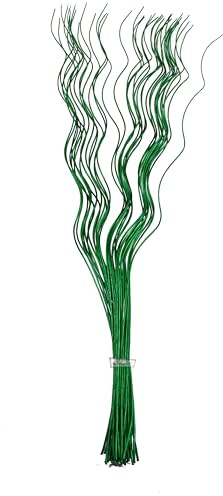 Homestreet Ramas altas espirales rizadas de sauce, metálicas naturales exóticas teñidas de colores, arreglo floral para decoración del hogar, ramo de 40 piezas, 120 cm de largo para jarrón de piso