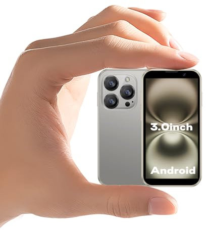 ZOKOE 3G - kleine Handys, Kind - Smartphones, Android 9.0, 3,0 - Zoll - Bildschirm, 2GB RAM, 16GB ROM, 5,0 Megapixel, 900 - mAh - Batterie, Gesichtserkennung, tragbares Handy (Xs18-gold)