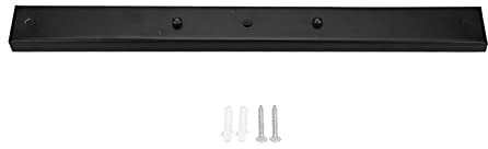 Beufee Kit rosone per illuminazione a soffitto rettangolare, copertura per piastra per lampada a sospensione Copertura per lampada Supporto per piastra per montaggio a soffitto con (Nero)