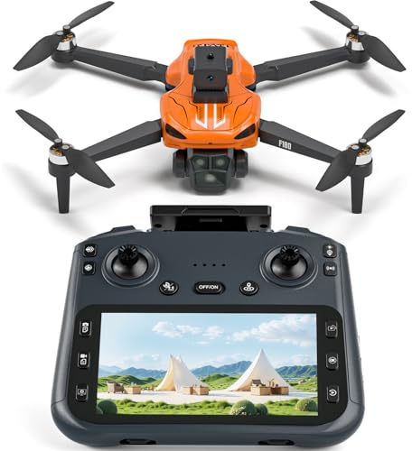Drönare med kamera, minidrönare för vuxna, borstlös motor FPV RC, 3D-flip, modulärt batteri