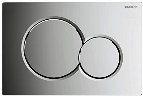 Geberit Sanitop-Wingenroth Plaque de déclenchement Sigma 01, 1 pièce, chrome, 115770215