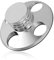 DollaTek LP Plattenspieler Metall Kupfer 320g Disc Stabilizer Rekordgewicht/HiFi - Silber