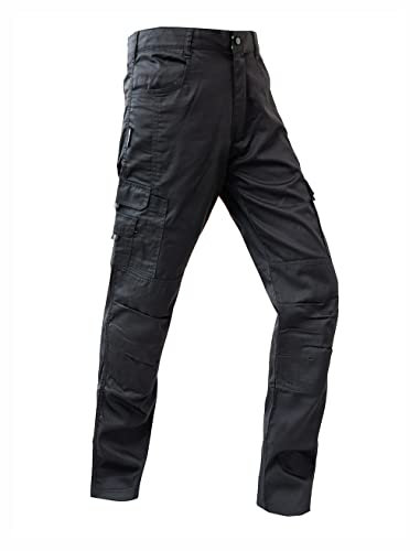 WORK IDEA - Pantaloni Cargo da Lavoro da Uomo, con Tasche Interne al Ginocchio