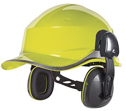 Delta Plus INTERLIGHTHE SNR 26 DB Coquilles Antibruit pour Casque De Chantier, 25 cm Hauteur, 24 cm Largeur, 7 cm Longueur