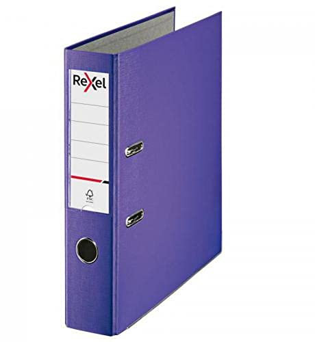 Rexel Lever Arch File Polypropylene ECO A4 75mm Purple Box 10 2115716x10