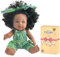 Nice2you 12 pulgadas muñeca negra para niñas, 30 cm africana bebe muñeca, juguete de muñeca para niño 2, 3, 4, 5 años, reborn bebé muñeca - ideal para regalo